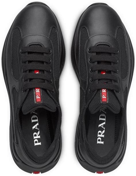 black and grey prada shoes|prada rubber sneakers.